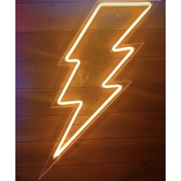 Şimşek Led Dekoratif Neon Led Tablo, Neon Duvar Tabela